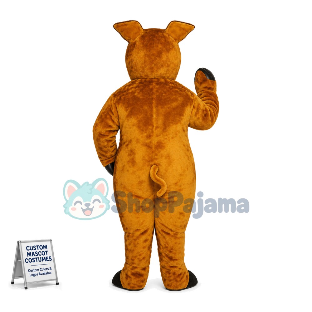 Brown Wild Boar Mascot Costume	