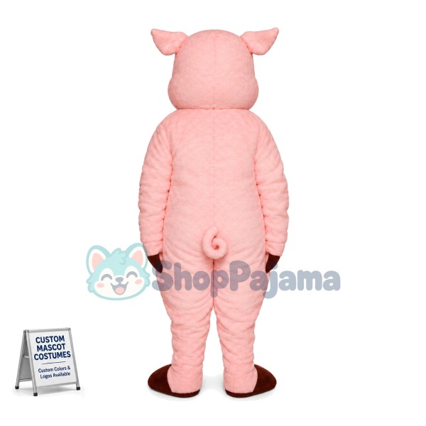 Adult Pig Mascot Costume	
