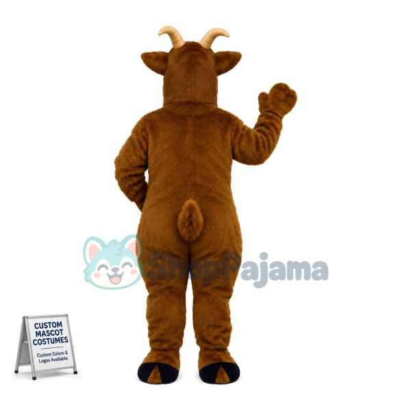 Brown Goat Mascot Costume	