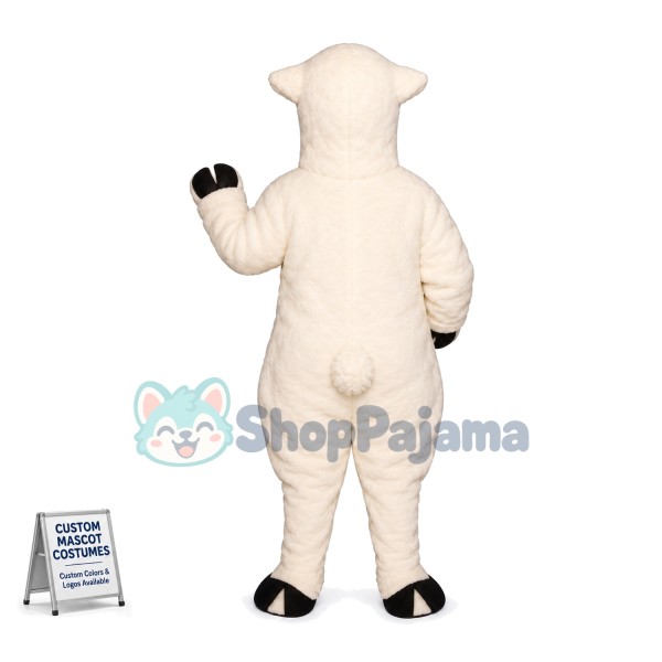 Australian White Sheep Mascot Costume	