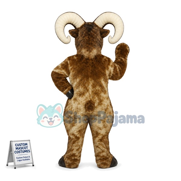 Bighorn Ram Animal Mascot Costume	