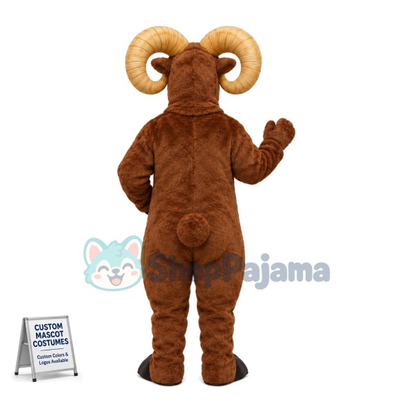 Brown Ram Animal Mascot Costume	