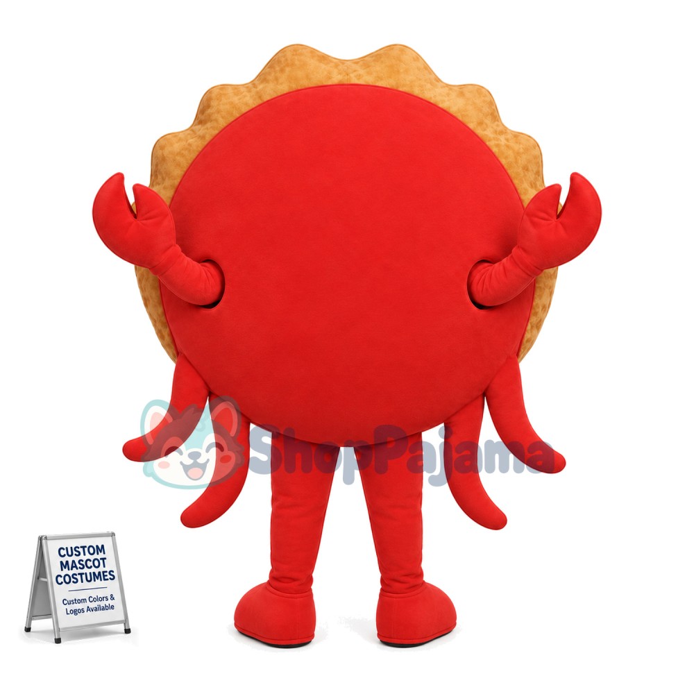 Deluxe Cartoon Crab Mascot Costume For Adult