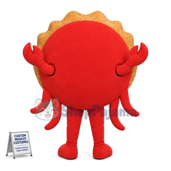 Deluxe Cartoon Crab Mascot Costume For Adult