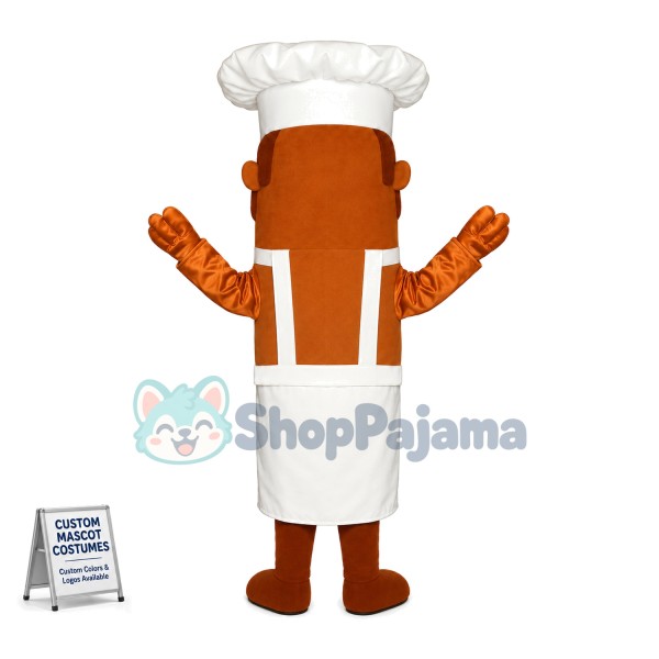 Chef Hot Dog Mascot Costume 