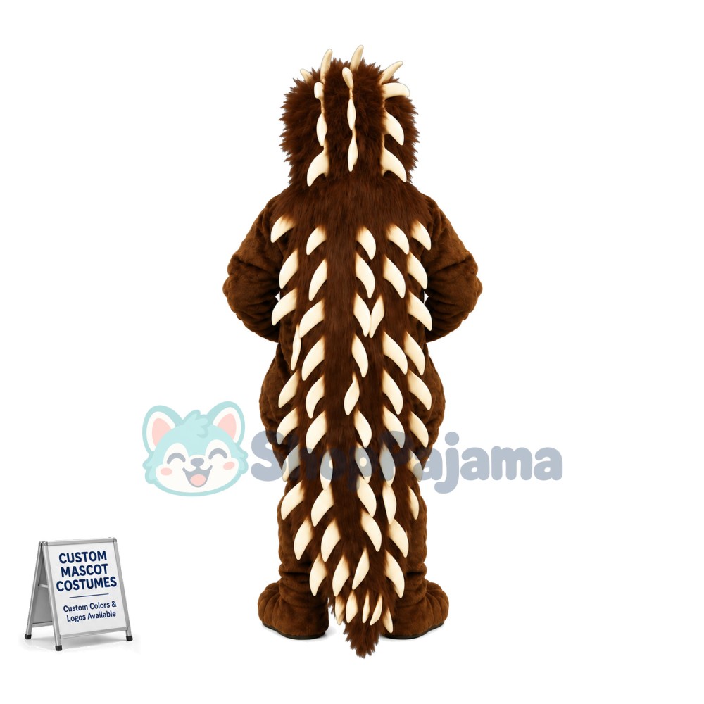 Brown Porcupine Mascot Costume	