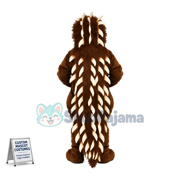 Brown Porcupine Mascot Costume	