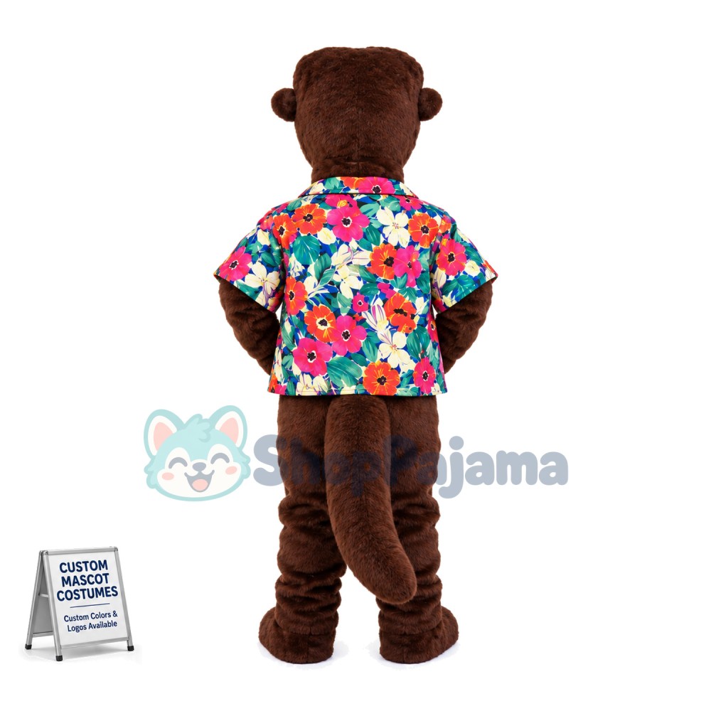 Black Otter Mascot Costume	