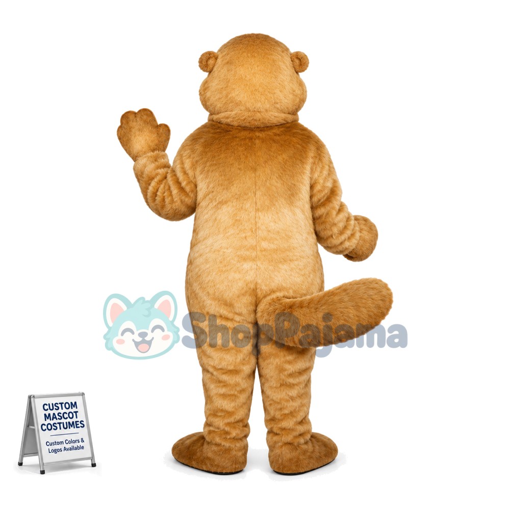 Khaki Squirrel With Teeth Mascot Costume	