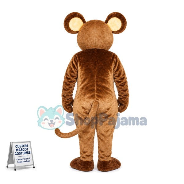 Brown Mouse Mascot Costume	