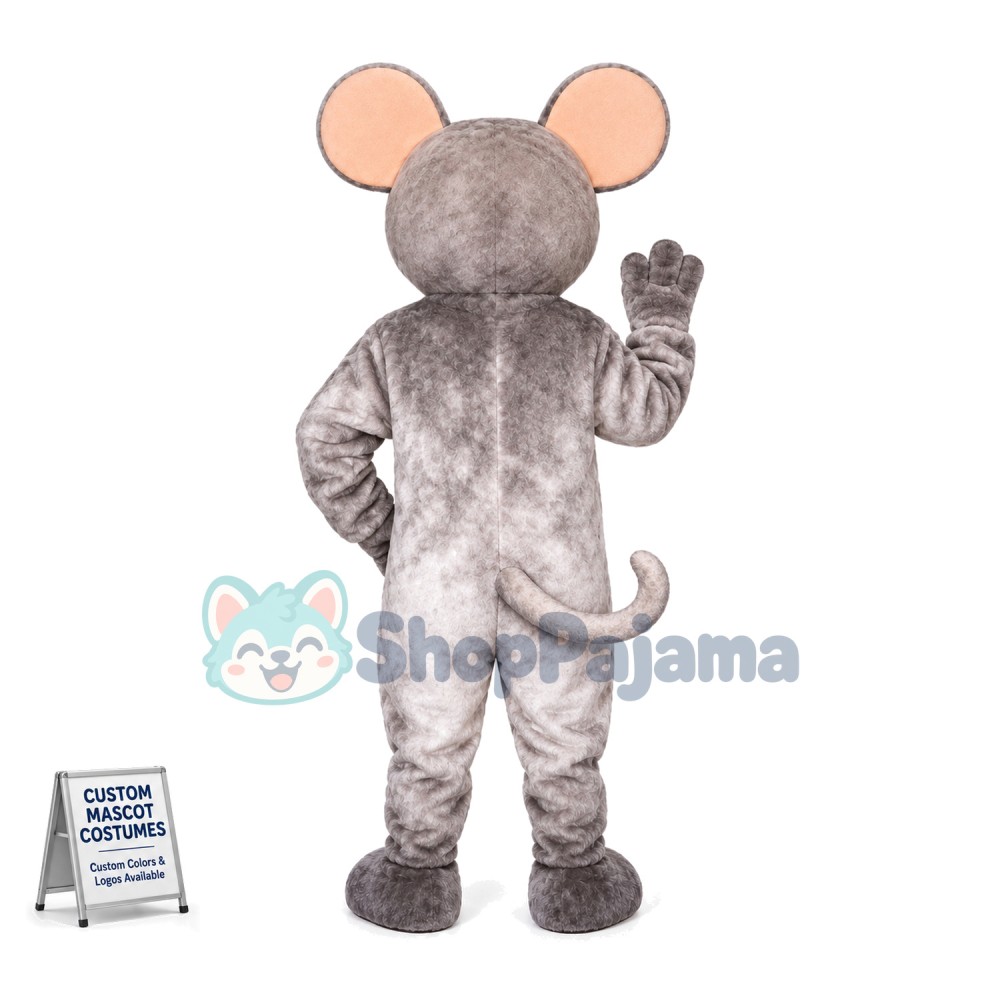 Adorable Gray Mouse Mascot Adult Costume	