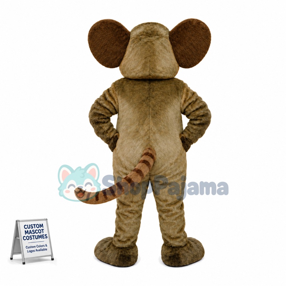 Treacherous Gray Mouse Mascot Adult Costume	