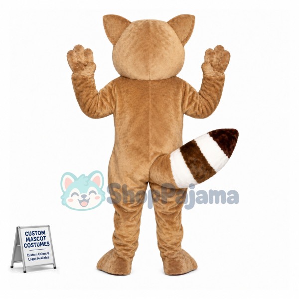 Beige Raccoon Mascot Costume 