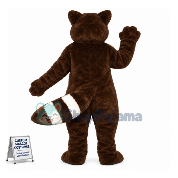 Brown Raccoon Mascot Costume For Adult 