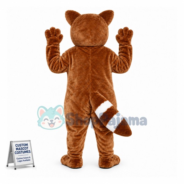 Brown Raccoon Mascot Costume For Adult 