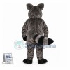 Surprised Gray Raccoon Mascot Costume For Adult 