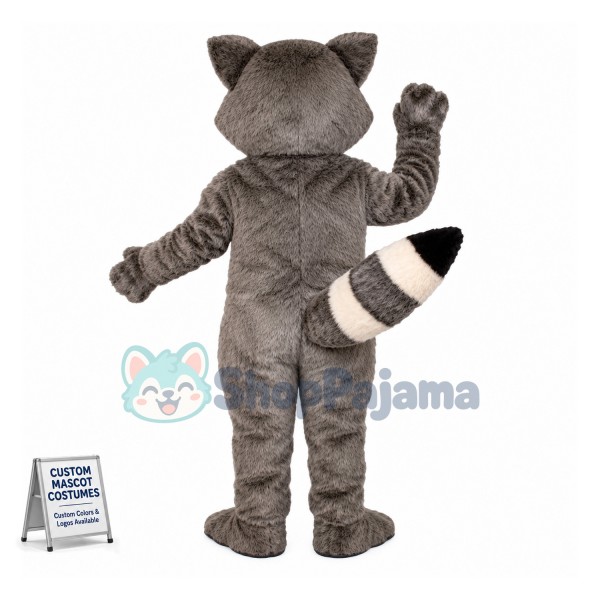 Adult Plush Gray Raccoon Mascot Costume For Adult 