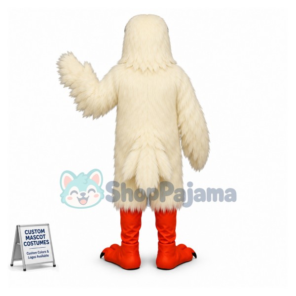 Snow-white Hawk Mascot Costume
