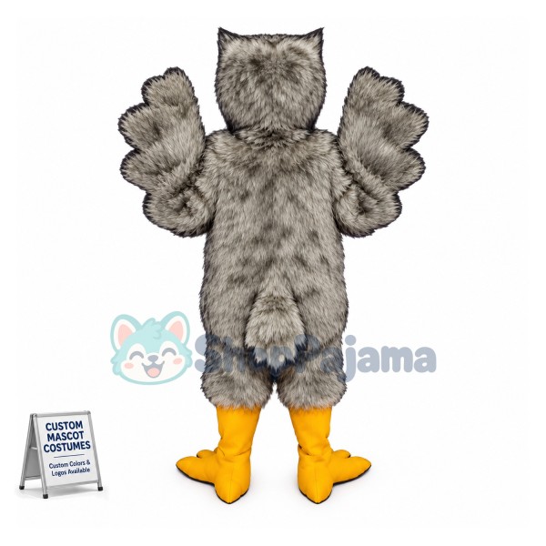 Adult Grey Owl Mascot Costume	