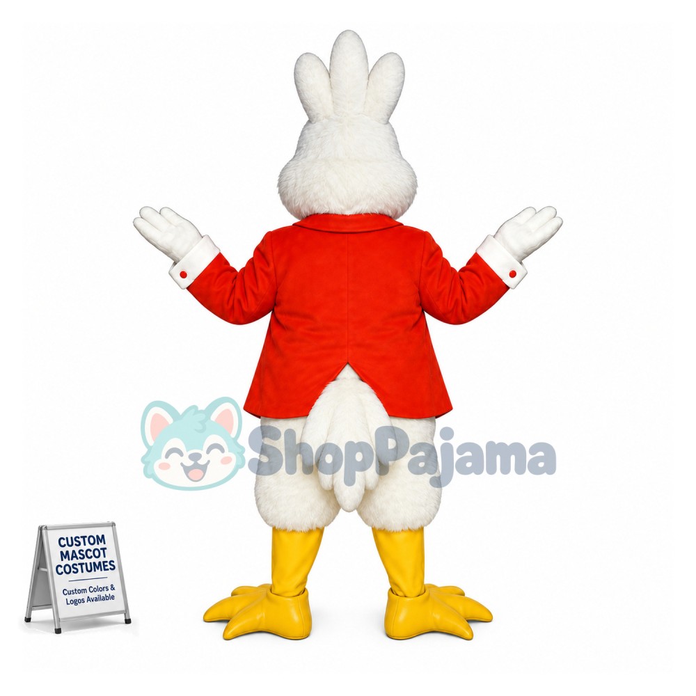 Mr. White Cockatoo Mascot Adult Costume