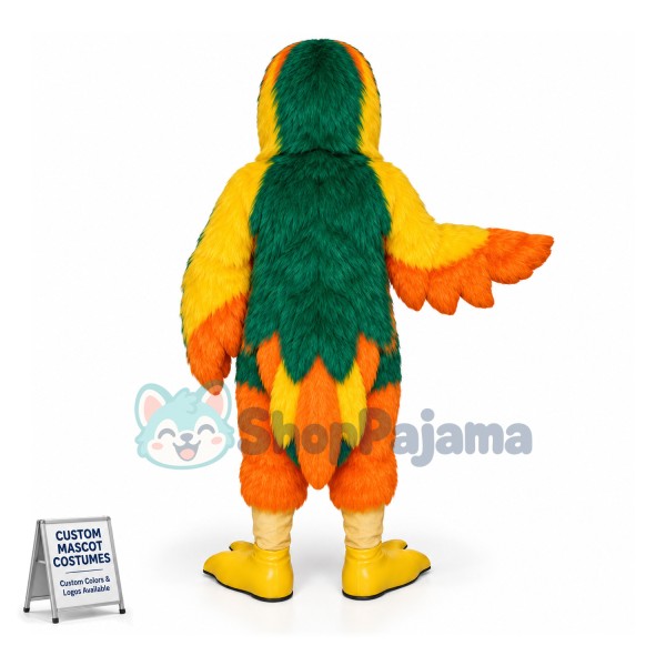 Spot-billed Toucanet Long Fur Mascot Costume