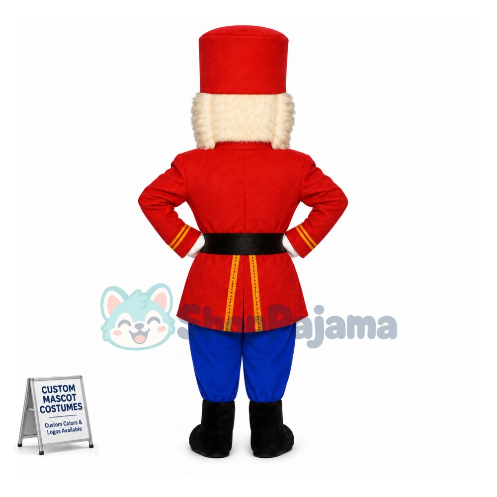 Christmas Wooden Soldier Nutcracker Mascot Costume
