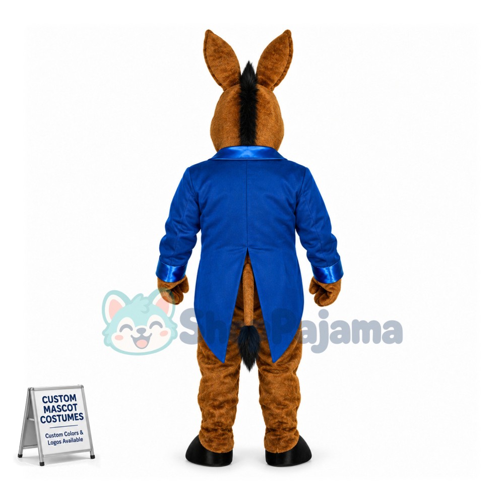 American Gentleman Donkey Mascot Costume