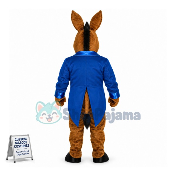 American Gentleman Donkey Mascot Costume