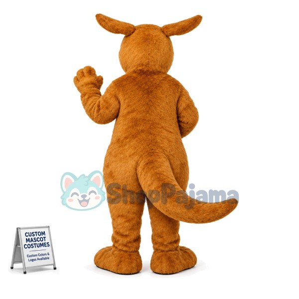 Cute Furry Baby Kangaroo Mascot Costume 