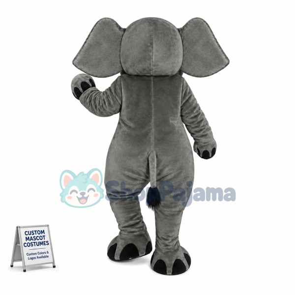 Grey Elephant Lightweight Mascot Costume