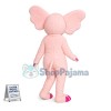 Charming Pink Elephant Lightweight Mascot Costume