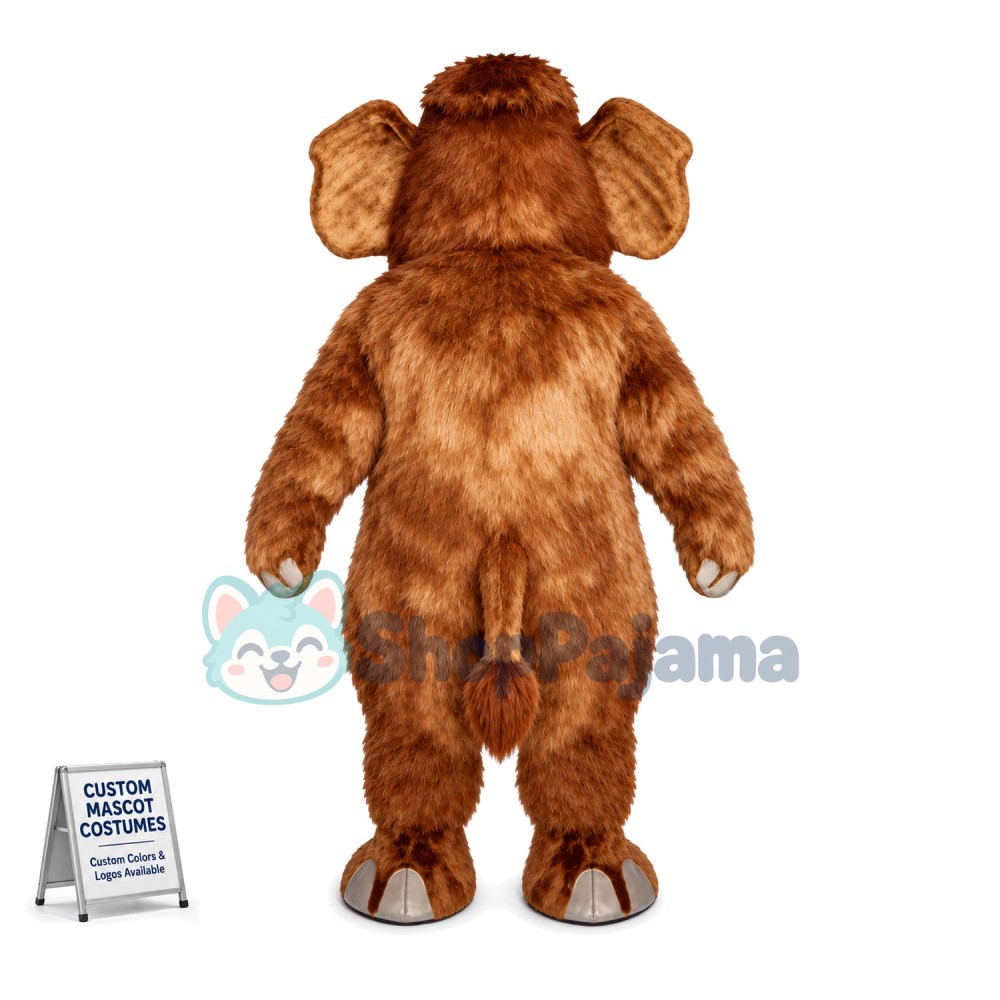 Arctic Island Woolly Mammoth Lightweight Mascot Costume
