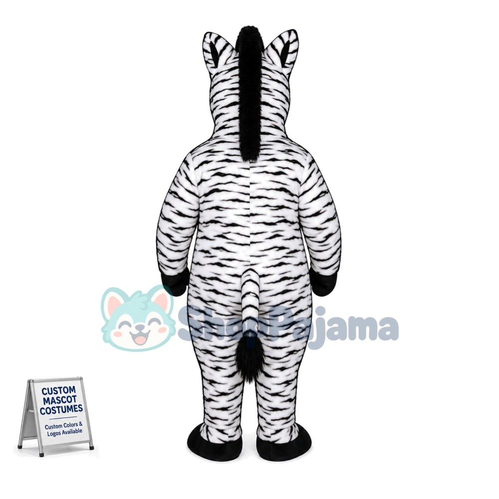 Zelda Zebra Mascot Costume