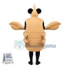 Professional Beige Crayfish Mascot Costume