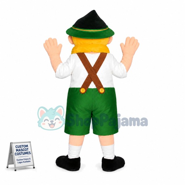 Alpine Bavarian Man Mascot Costume	