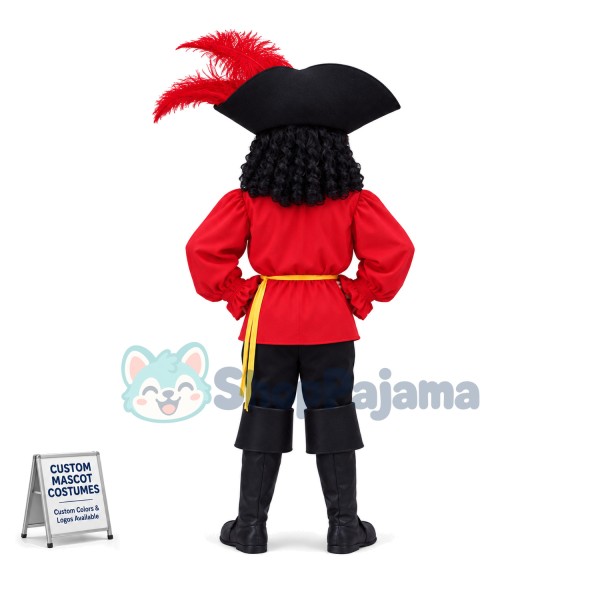Captain T. Bounty Pirate Mascot Costume	