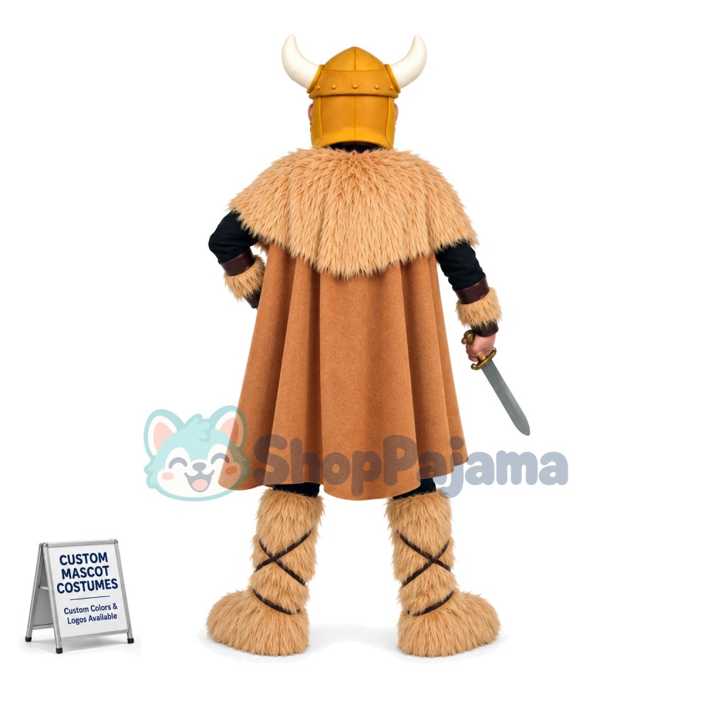 Viking Warrior Mascot Costume	