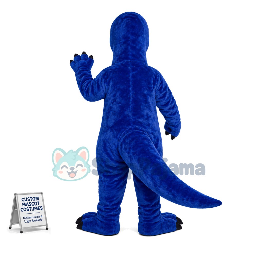 Innocent Blue Dinosaur Mascot Costume	