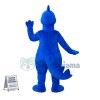 Sleepy Blue Dinosaur Mascot Costume	
