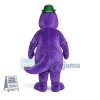 Gentleman Purple Dragon Mascot Costume 