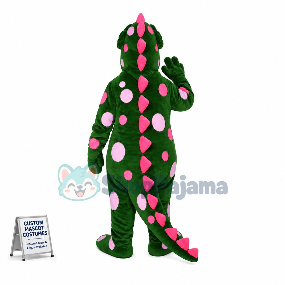Green Whimsical Dragon Mascot Costume 