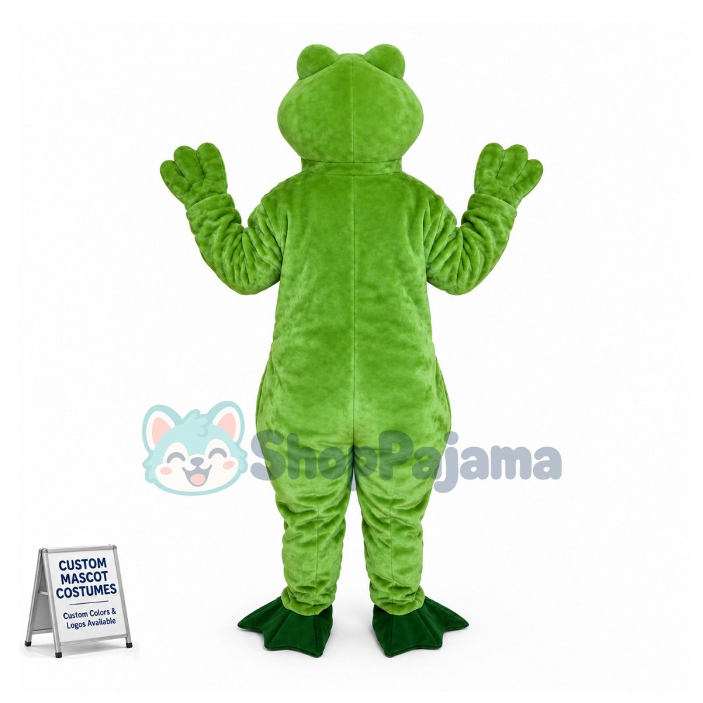 Adult Plush Frog Mascot Costume 