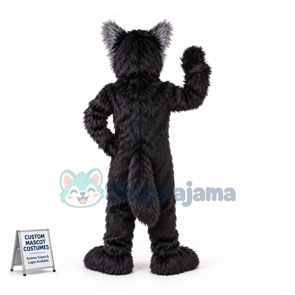 Howling Wolverine Mascot Costume 