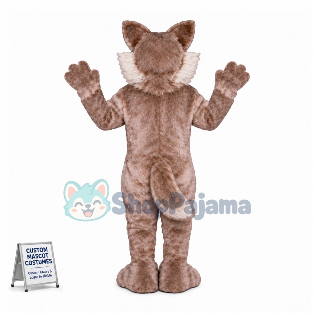 Timber Wolf Mascot Costume 
