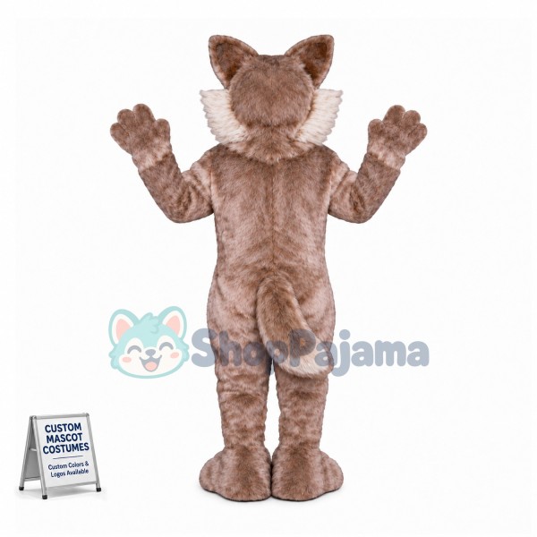 Timber Wolf Mascot Costume 