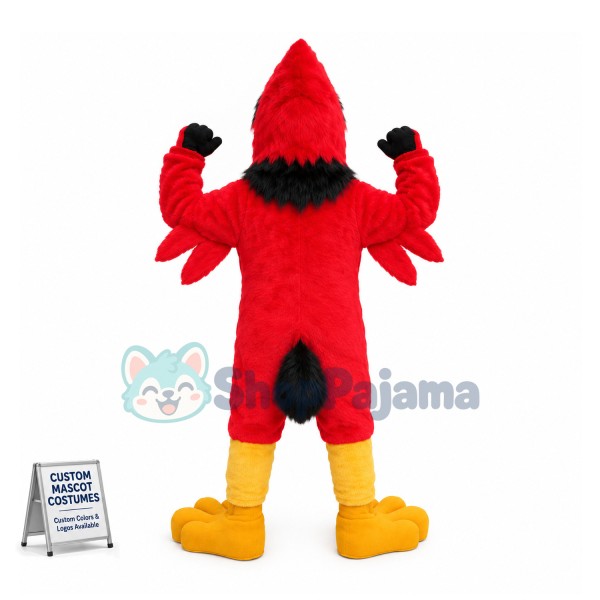 Cardinal Bird Mascot Costume 