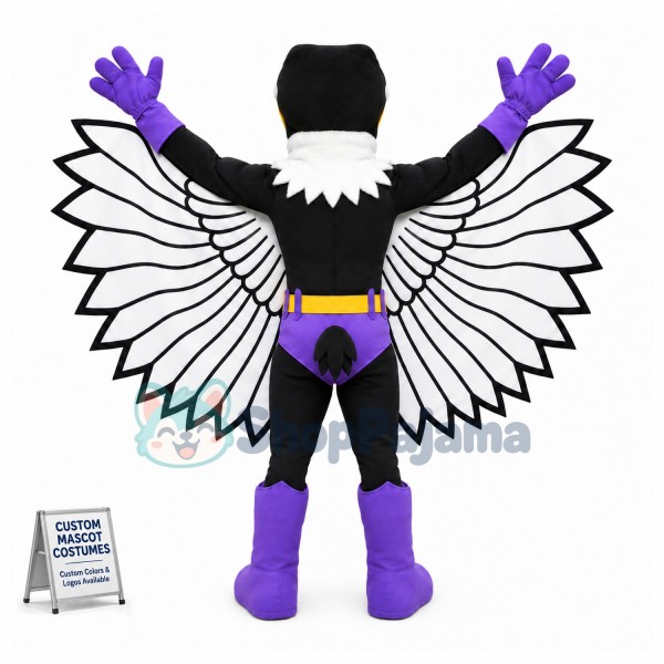 Super Hero Bald Eagle Mascot Costume 