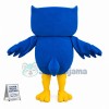 Adult Cartoon Blue Owl Mascot Costume 