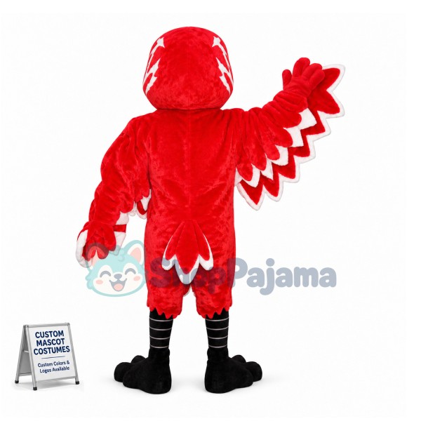 Red Thunderbird Mascot Costume	