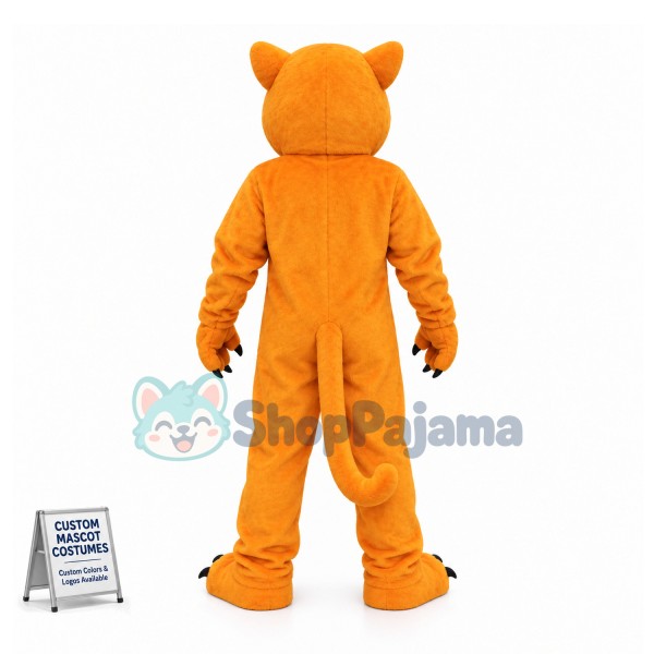 Golden Cougar Mascot Adult Costume 